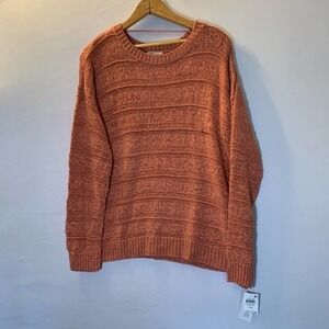 𝅺STYLE & Co Copper Rose loose knit sweater PXL